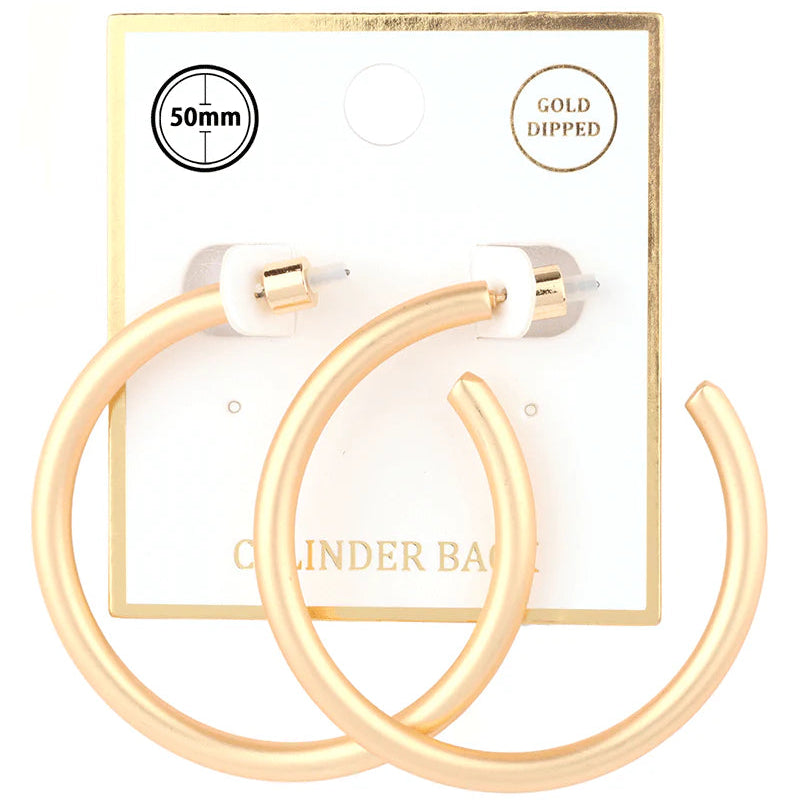 Hoops- Gold Dipped