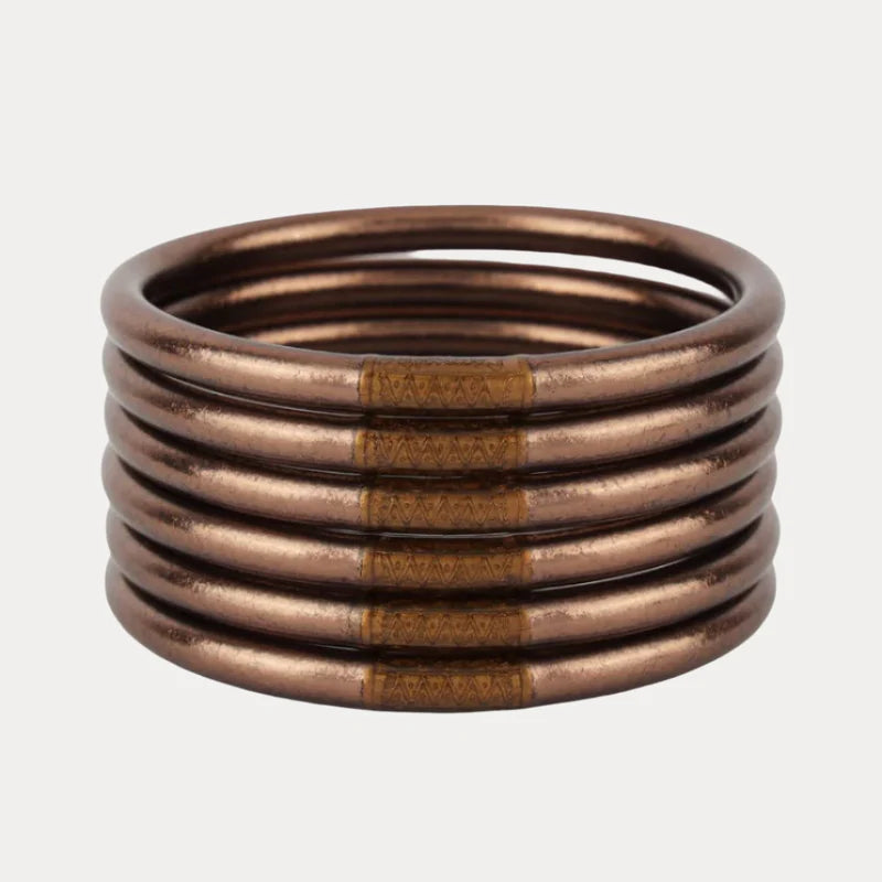 BuDha Girl Meteorite Bangles-Serenity Prayer-Set of 6