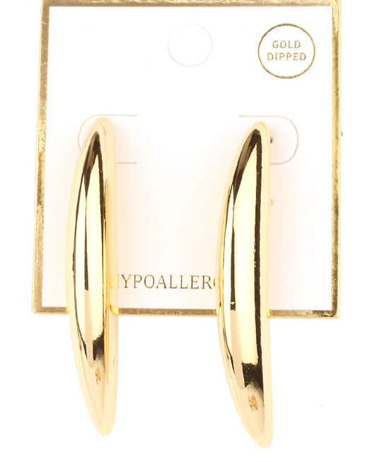 Gold Teardrop Earring