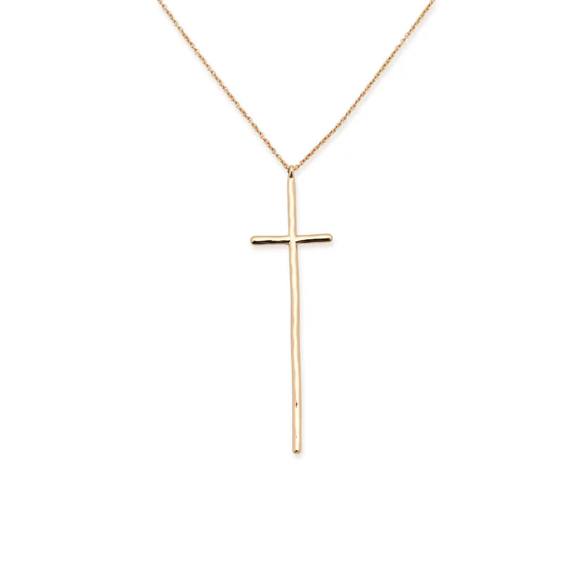 Peyton Gold cross necklace 20"