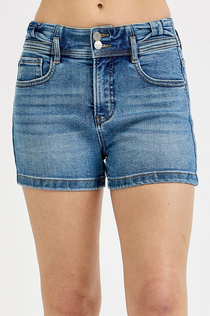 Risen high rise bow shorts