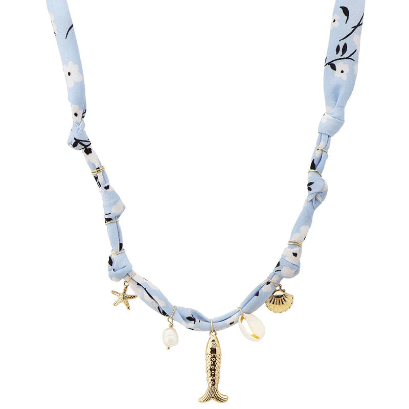 Sea Life Scarf Necklace