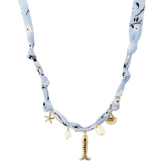 Sea Life Scarf Necklace