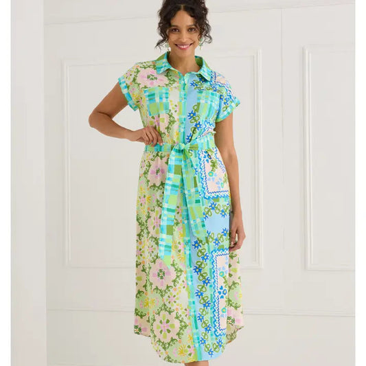 The Willa Dress Blue Floral