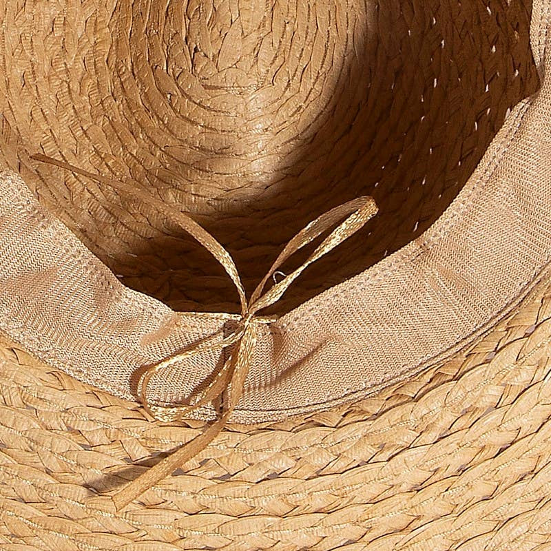 Boho Flat Brim Straw Hat