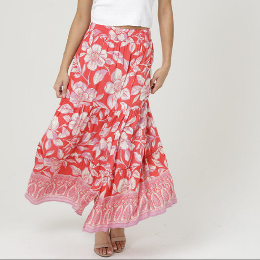Maxi Skirt w/smocked waist