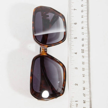 Oversized Square Tortoise Sunglasses Set