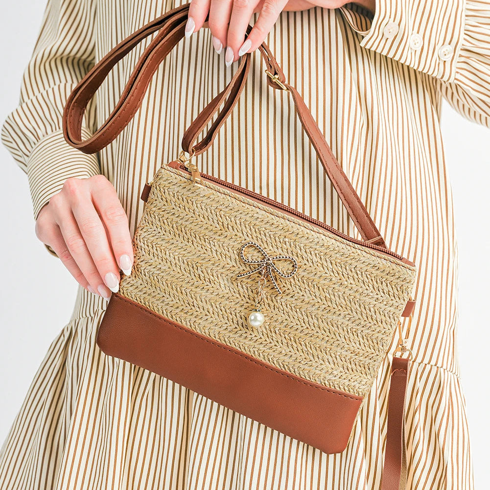 Bow Pearl Crossbody