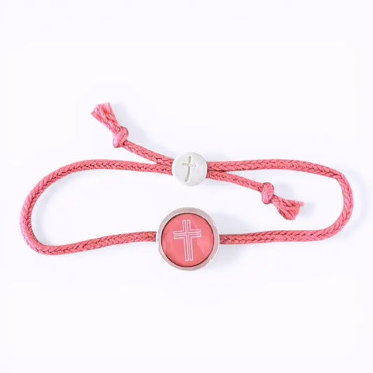 Tap To Pray® Survivor Series Bracelet Coral Cross