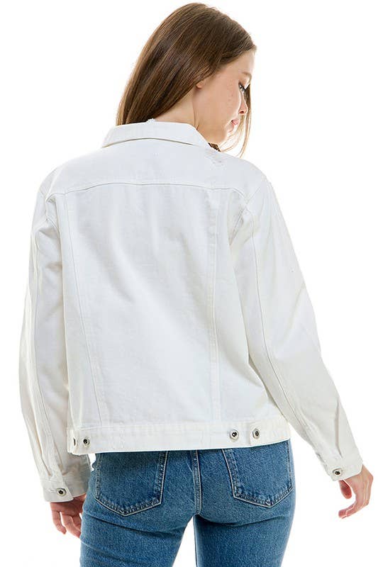 Denim Jacket - White