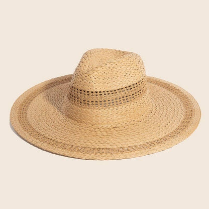 Boho Flat Brim Straw Hat