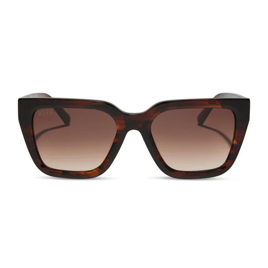 DIFF- Amara- Sequoia Tortoise Brown Gradient Sunglasses