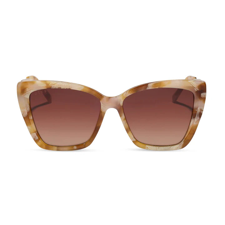 DIFF- Becky II- Gilded Tortoise Brown Gradient Sunglasses
