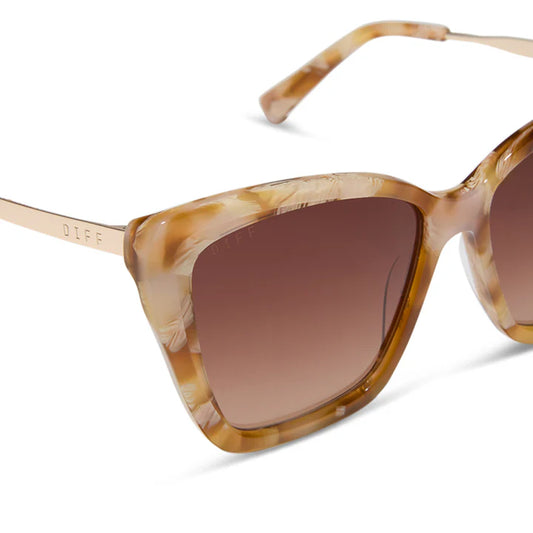 DIFF- Becky II- Gilded Tortoise Brown Gradient Sunglasses