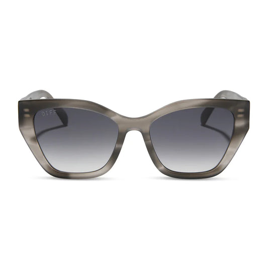 DIFF- Evie- Smoke Marble Grey Gradient Sunglasses