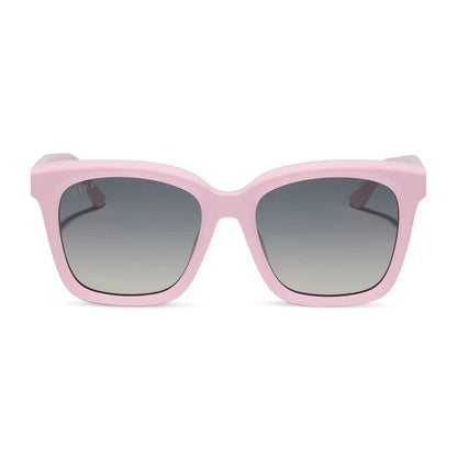 DIFF- Meredith- Powder Pink Grey Gradient Polarized Sunglasses