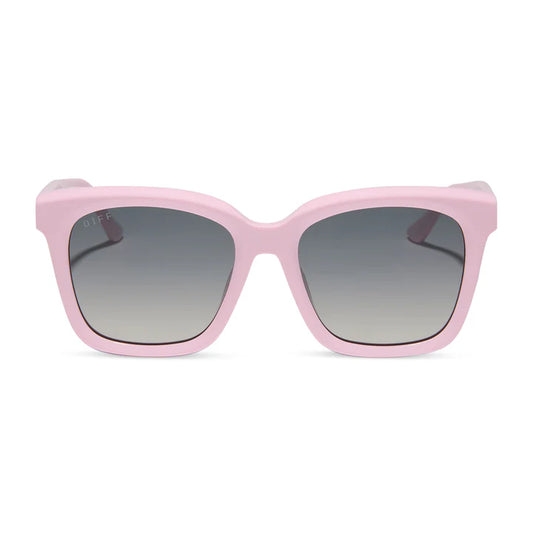 DIFF- Meredith- Powder Pink Grey Gradient Polarized Sunglasses