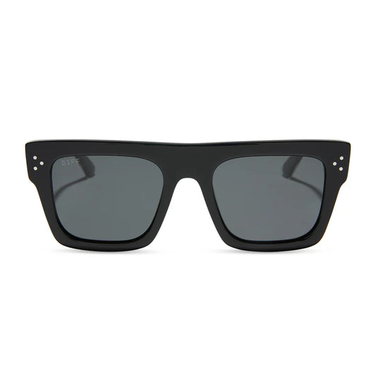 DIFF- Roberts- Black Grey Polarized Sunglasses- Men's