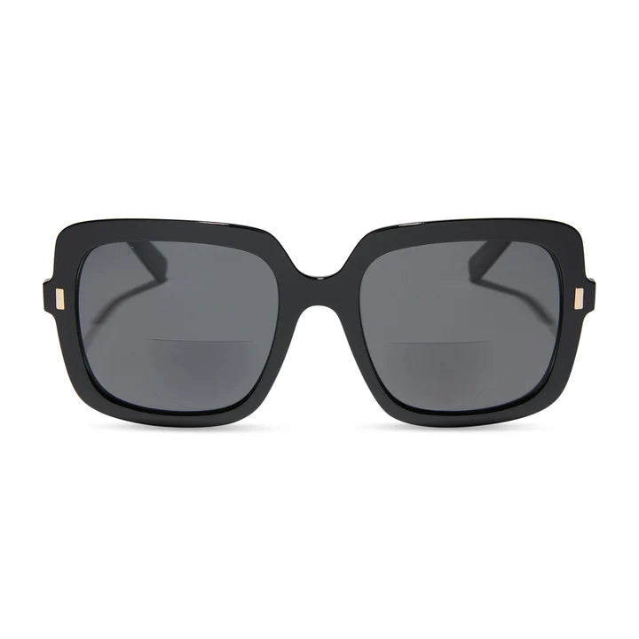 DIFF- Sandy- Black Grey Sunglass Bifocal Readers 1.5