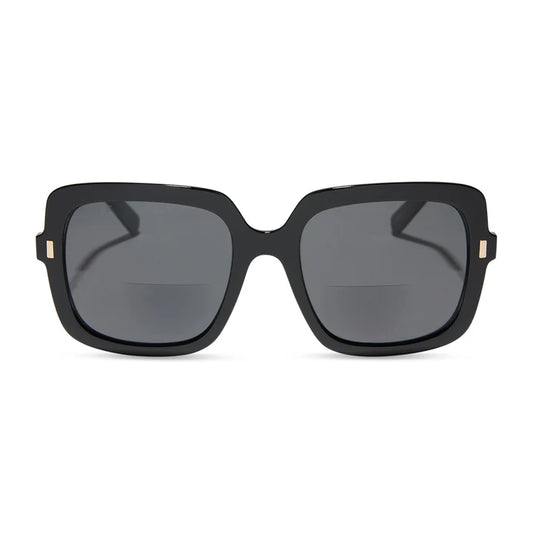 DIFF- Sandy- Black Grey Sunglass Bifocal Readers 1.5