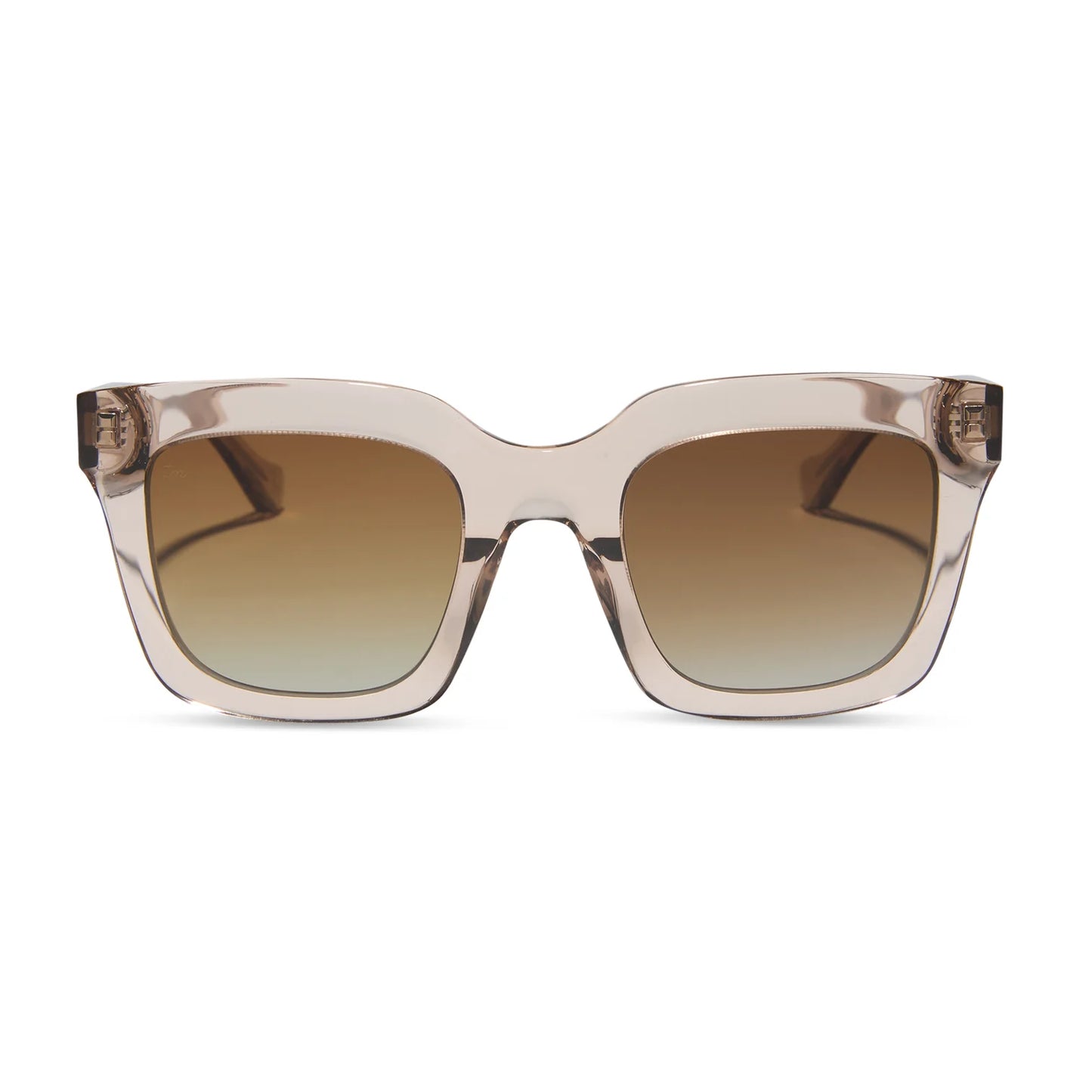 DIFF- Valencia- Soft Taupe Crystal Brown Gradient Polarized Sunglasses