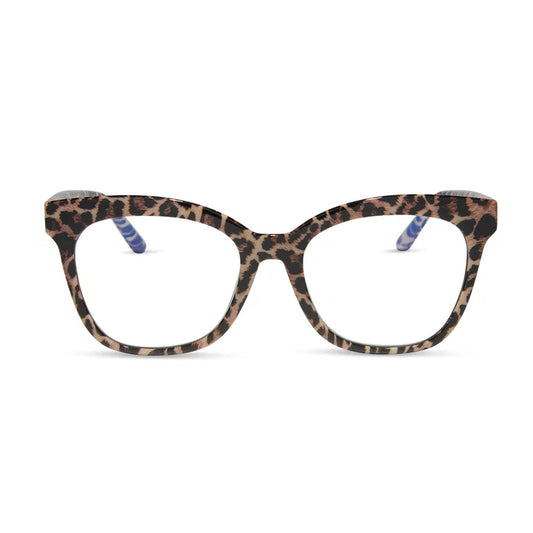 DIFF-Willa- Leopard Tortoise- Blue Light Readers- 2.0