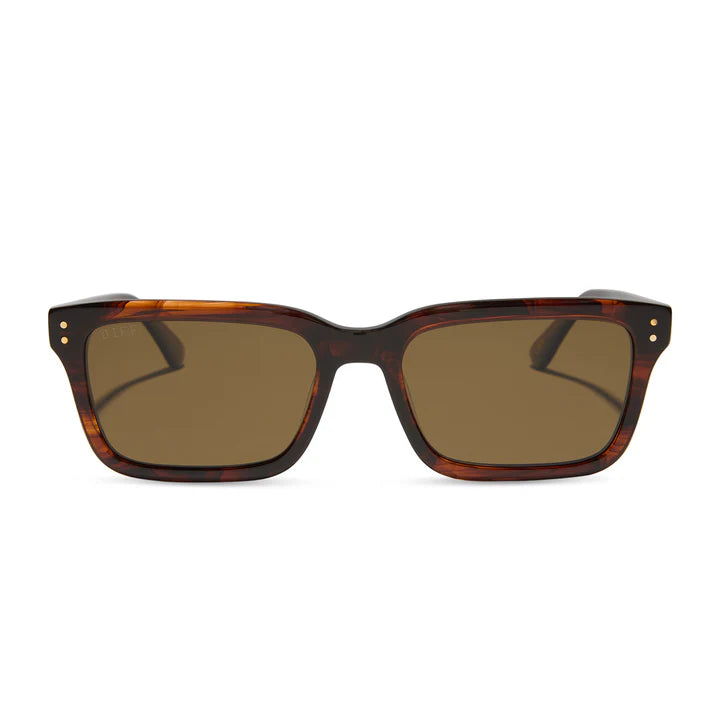 DIFF- John Dutton- Warm Sequoia Tortoise Brown Polarized Sunglasses