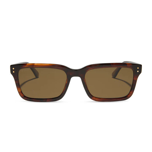 DIFF- John Dutton- Warm Sequoia Tortoise Brown Polarized Sunglasses
