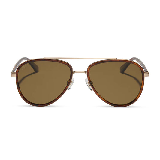 DIFF- Rip Wheeler II- Warm Sequoia Tortoise Brown Polarized Sunglasses