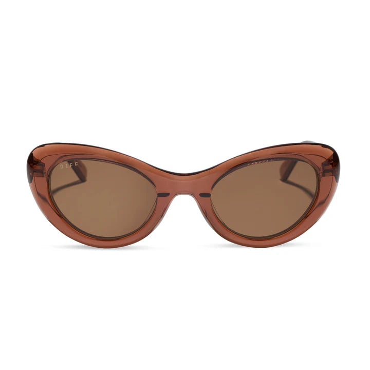DIFF- Zaria- Café Ole Brown Sunglasses