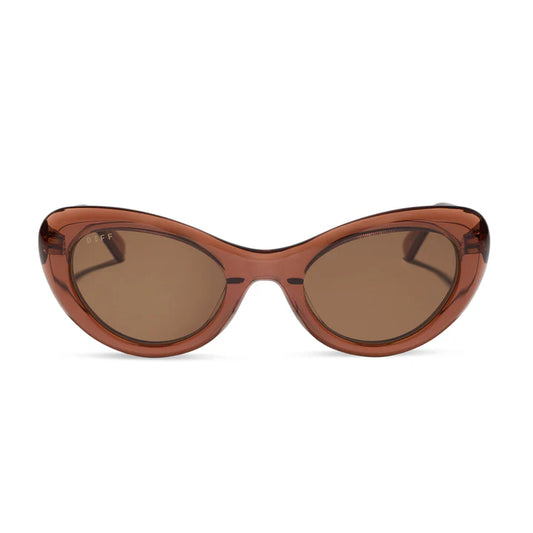 DIFF- Zaria- Café Ole Brown Sunglasses