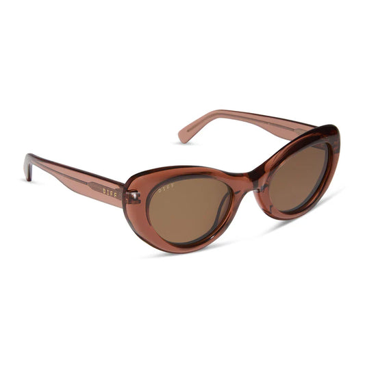 DIFF- Zaria- Café Ole Brown Sunglasses
