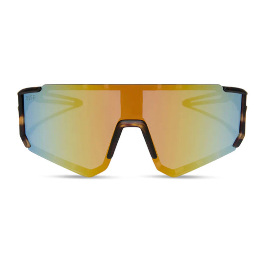 DIFF- Heat- Sport Tortoise Orange Flash Polarized Sunglasses