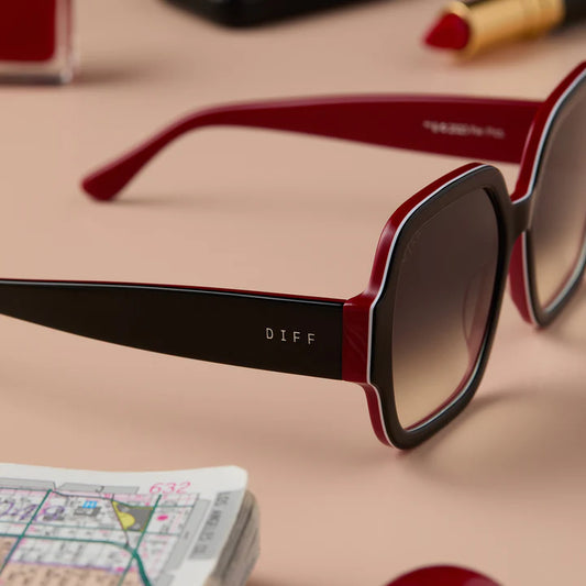 DIFF- Dionne- Black Grey Gradient Sunglasses