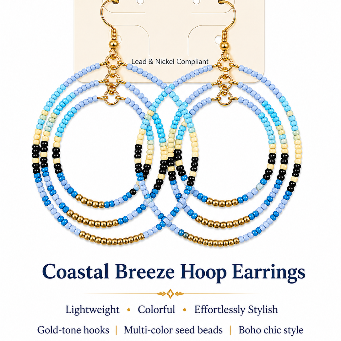 Coastal Breeze Hoops