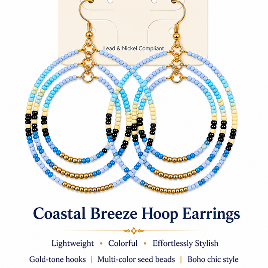 Coastal Breeze Hoops