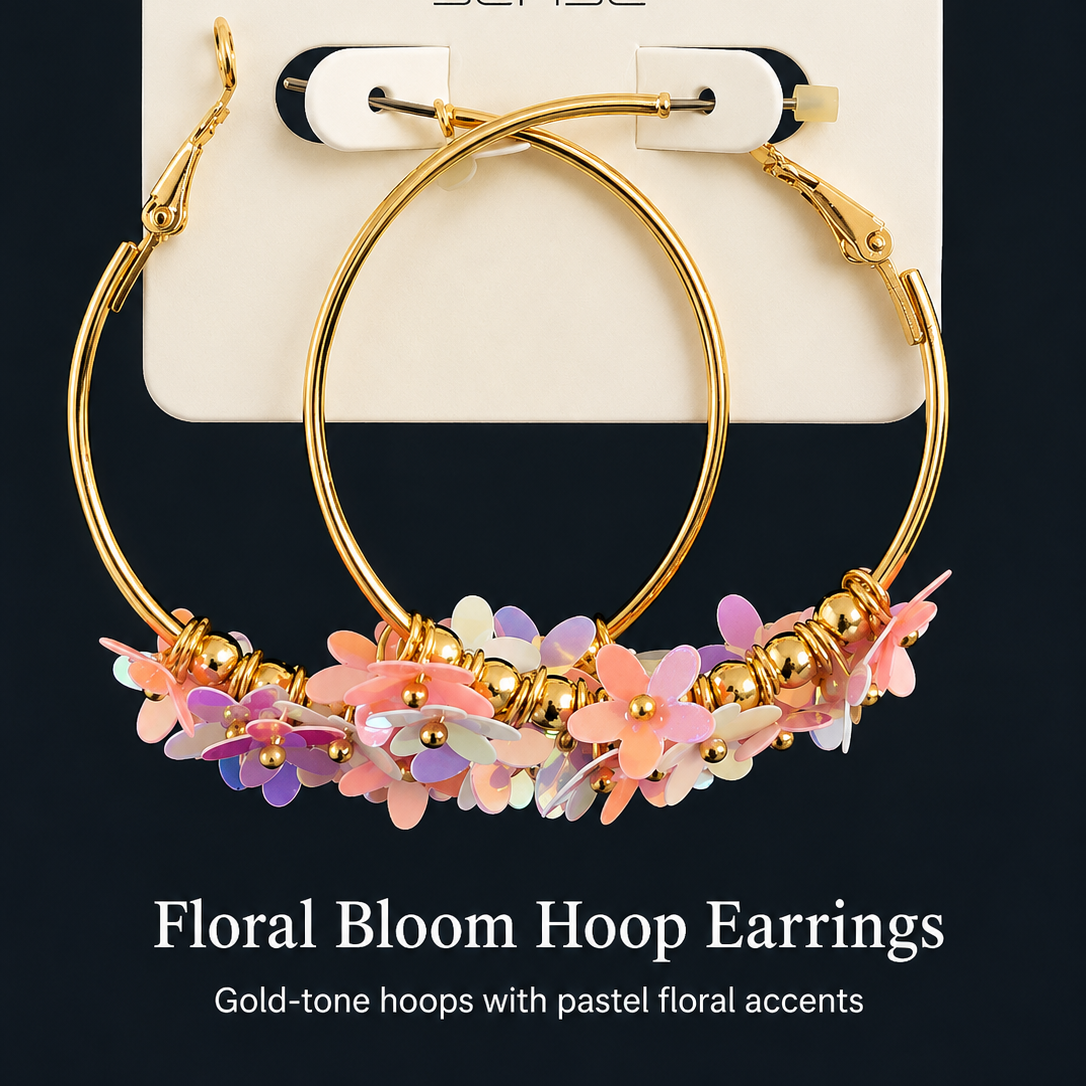 Floral Bloom Hoops