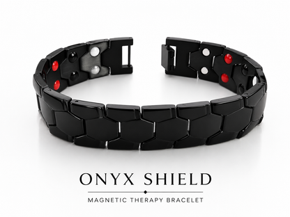 Onyx Shield- Men's Bracelet