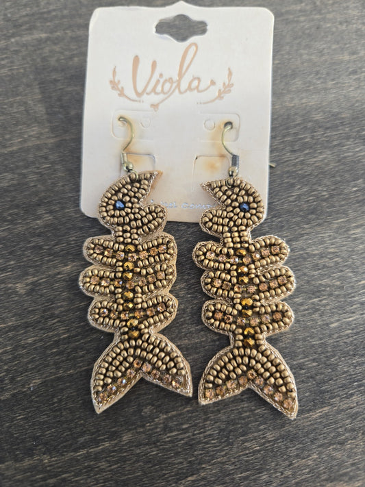 Tropical Toucan Beaded Earrings