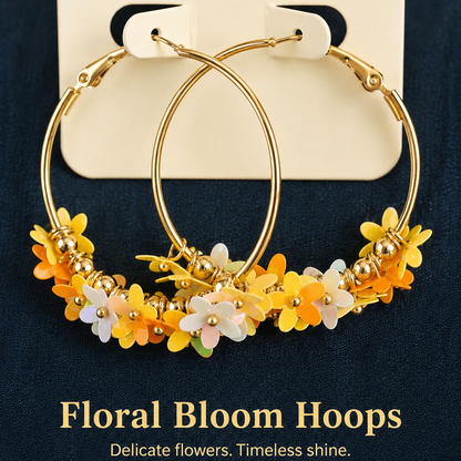 Floral Bloom Hoops