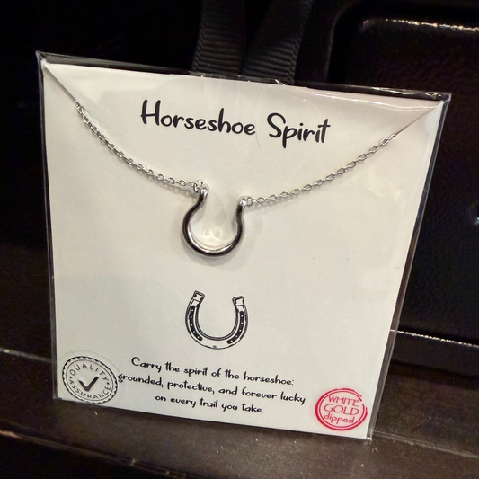 Horseshoe Spirit Gold Dipped Necklace
