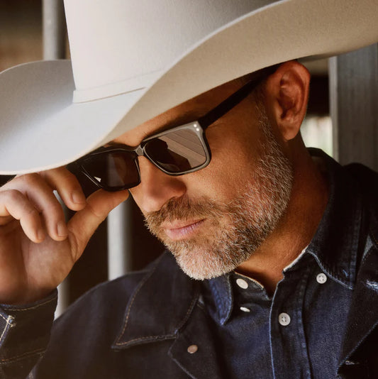DIFF- John Sutton- Deep Dutton Black Grey Polarized Sunglasses