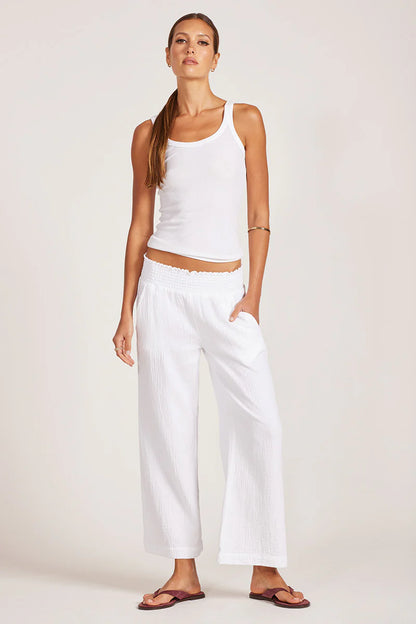 CROPPED WIDE LEG BEACH PANT