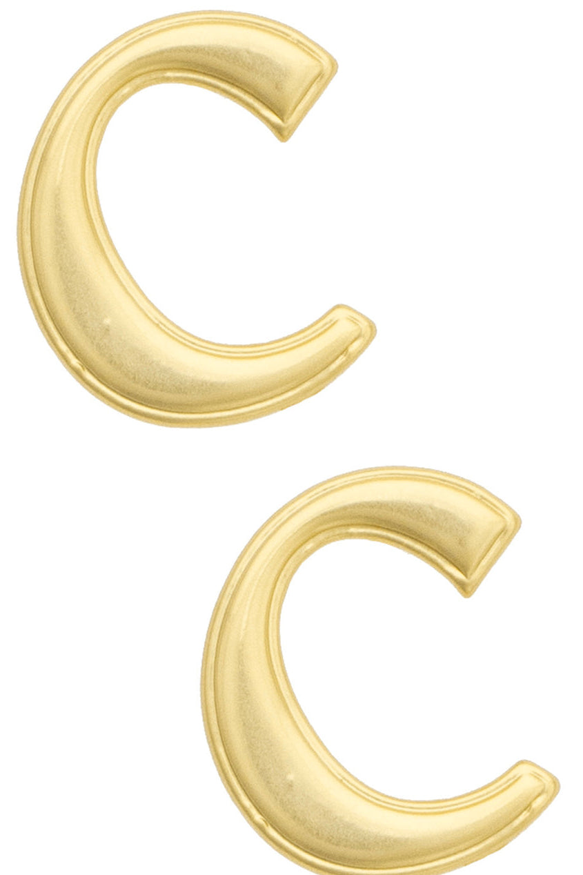 Clemson Tigers 24K Stamped Logo Stud Earrings