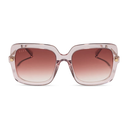 DIFF- Sandra- Light Pink Crystal Dusk Gradient Sunglasses