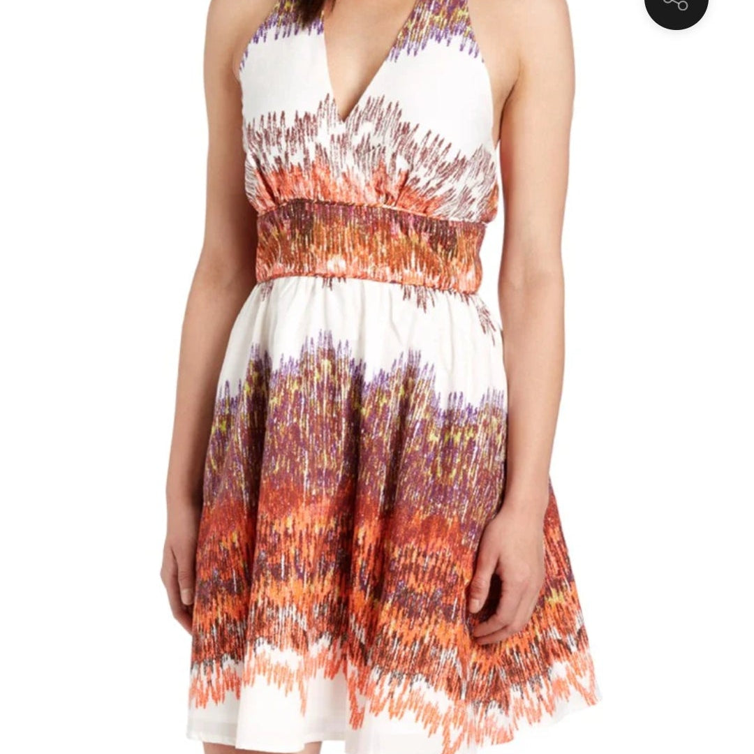 Abstract Halter Dress by Aryeh