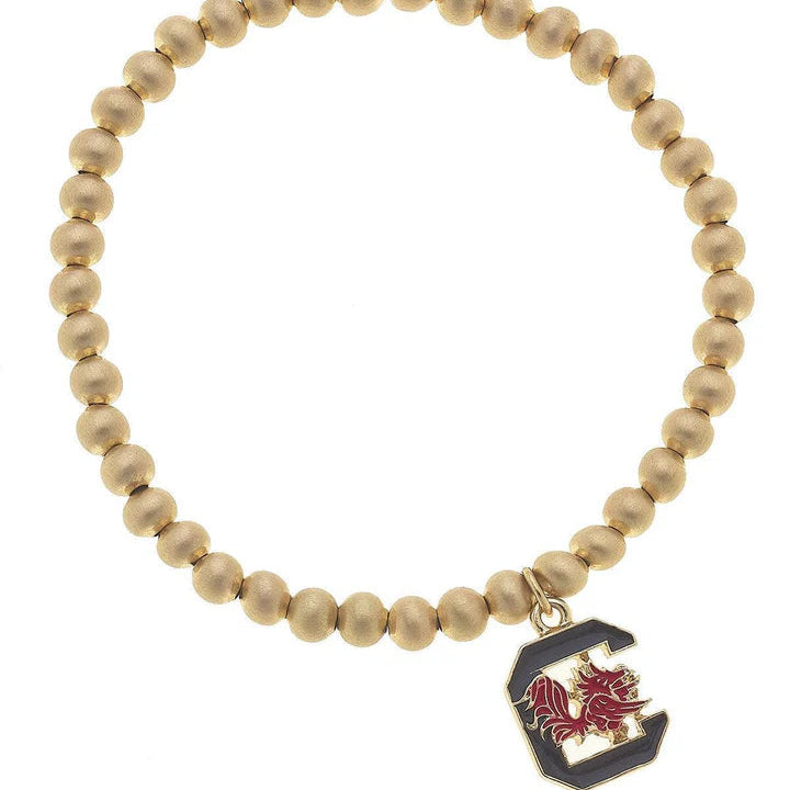 South Carolina Gamecocks Ball Bead Stretch Bracelet
