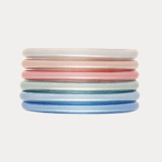BuDhaGirl Spring Breeze Bangle Stack (Set of 6) -Medium