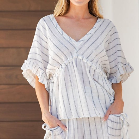 Coastal Cotton Gauze Top