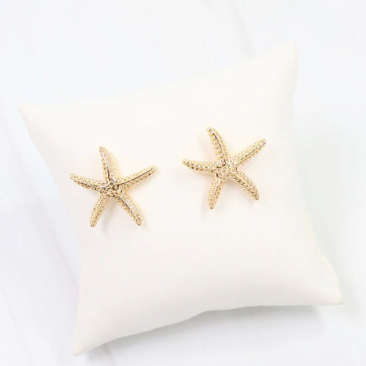 Elyria Starfish Post Earring Gold